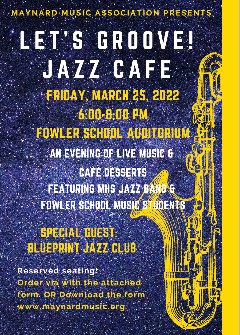 March 25th: Jazz Cafe is back!