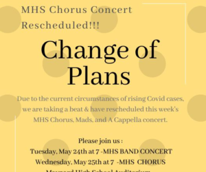 chorus rescheduled