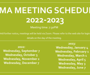 2022-2023 MMA meeting schedule